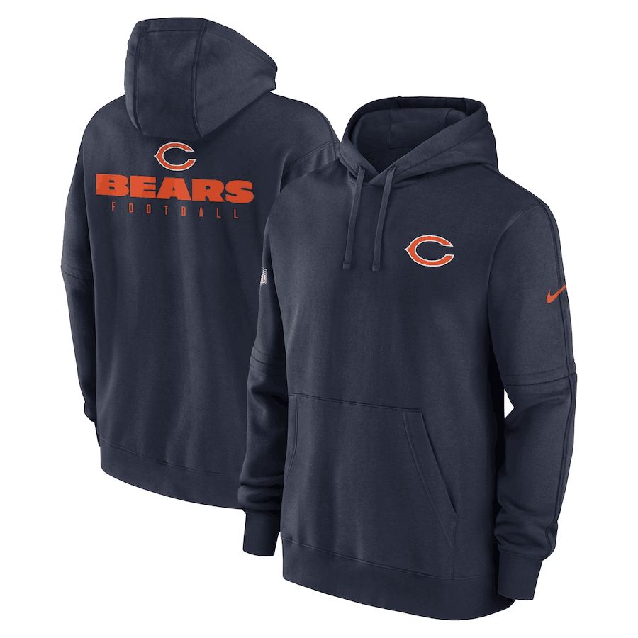 Men 2023 NFL Chicago Bears blue Sweatshirt style 1